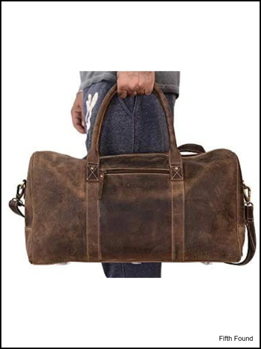 Buffalo Leather Travel Duffle Bag 20